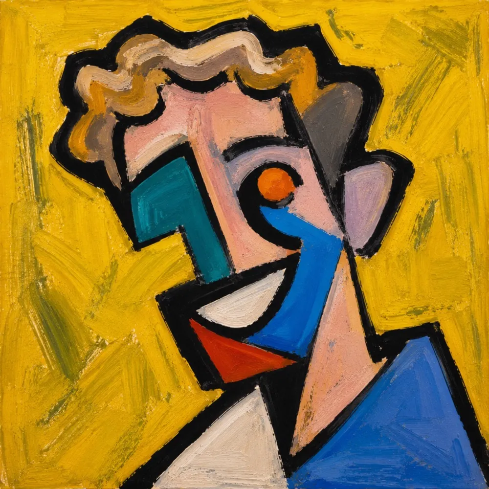 Portret van de kunstenaar